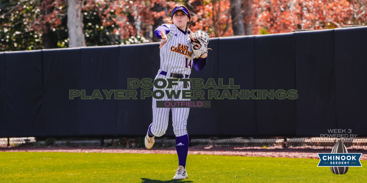 Outfield Player Power Rankings Week 3 • D1Softball